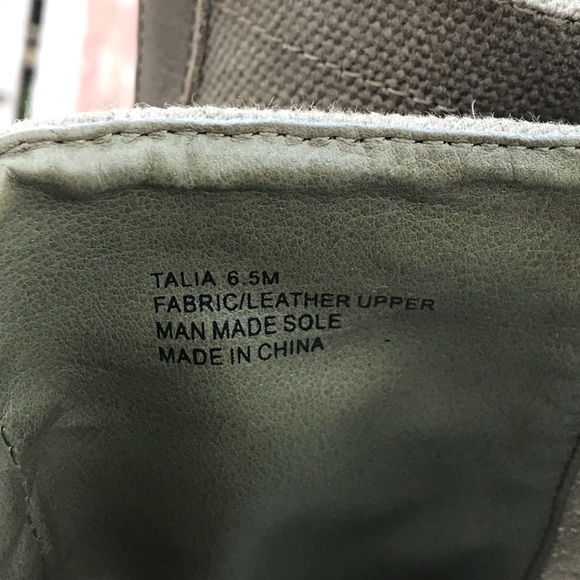 ZIGI GIRL Combat Boots Tall Strap Buckle Khaki 6.5 - Picture 4 of 8